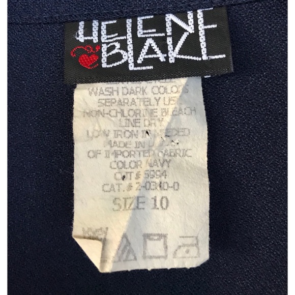 Helene Blake Vintage Blazer Jacket Size 10 - Picture 3 of 5